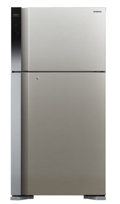 ثلاجة هيتاشي سعة الثلاجة 12.9 قدم سعة المجمد 5.1 قدم سلفر انفرتر HRTN8565DFPSVSA(ME)
