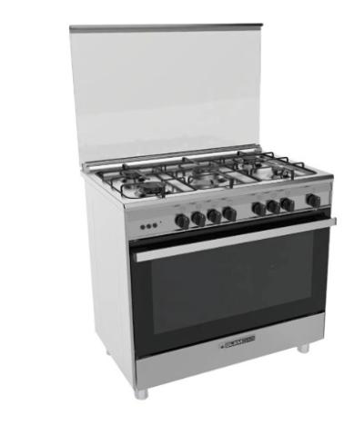 مطبخ جليم غاز 60*90، 5 شعلات، أمان تام ـ أستيل موديل جديد م/SE967GIFSMF