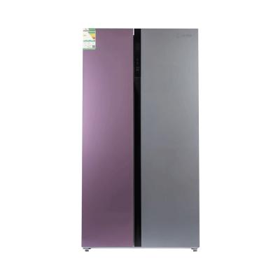 ثلاجة باب جانب باب (دولابي) SBS من زاهد إلكترا 488 لتر - زجاج موديل ZRF520ASGD