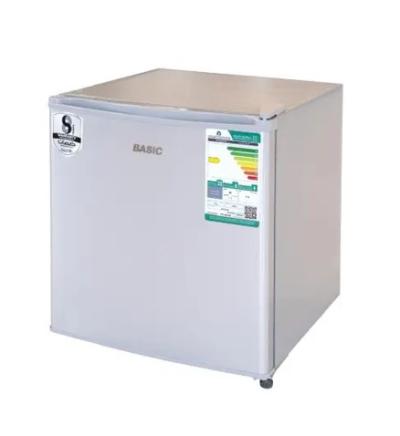 ثلاجة بيسك 48 لتر باب واحد فضى 1.7 CuFt موديل BRS-50LKS S