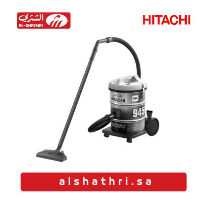 مكنسة هيتاشي برميل 2000 وات 18 لتر- فضي Cv-945fss220pg